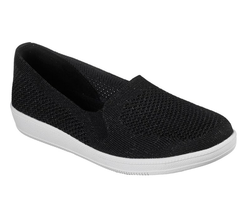 Skechers Dam Svarta/Vita Slip On - Madison Ave - Closest Star - Sverige (BVZGN-2493)
